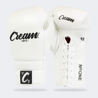 Cream TJ1 Boxing Gloves | White | Combat Corner