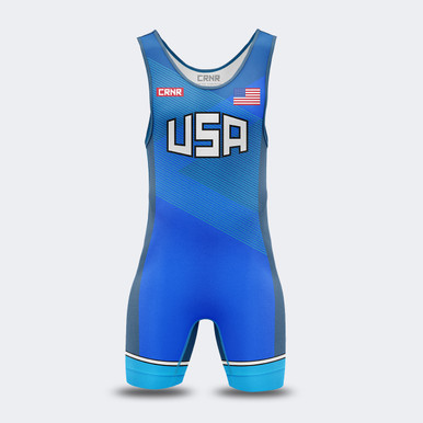 USA Singlet | Blue | Combat Corner