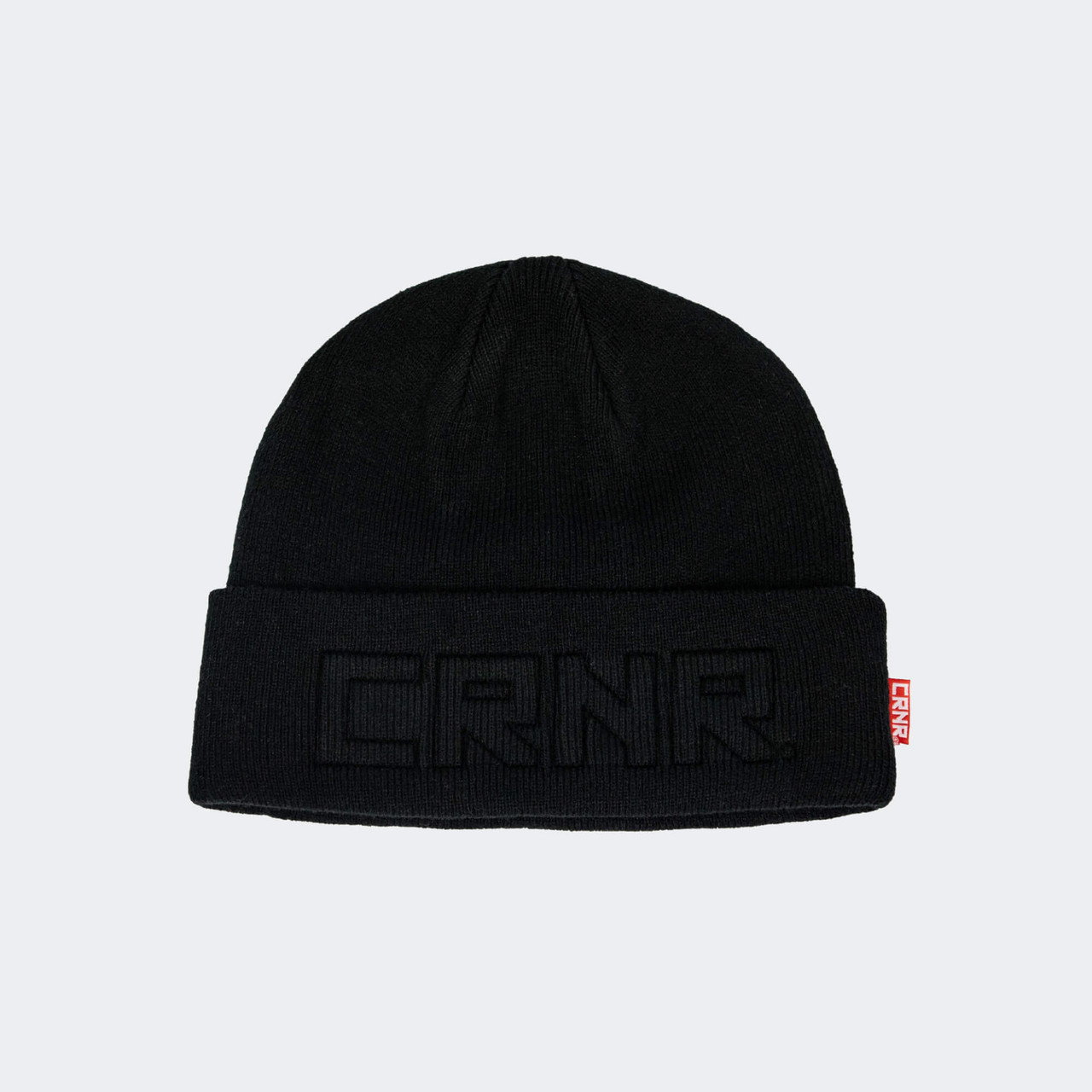 CRNR Emboss Beanie | Black