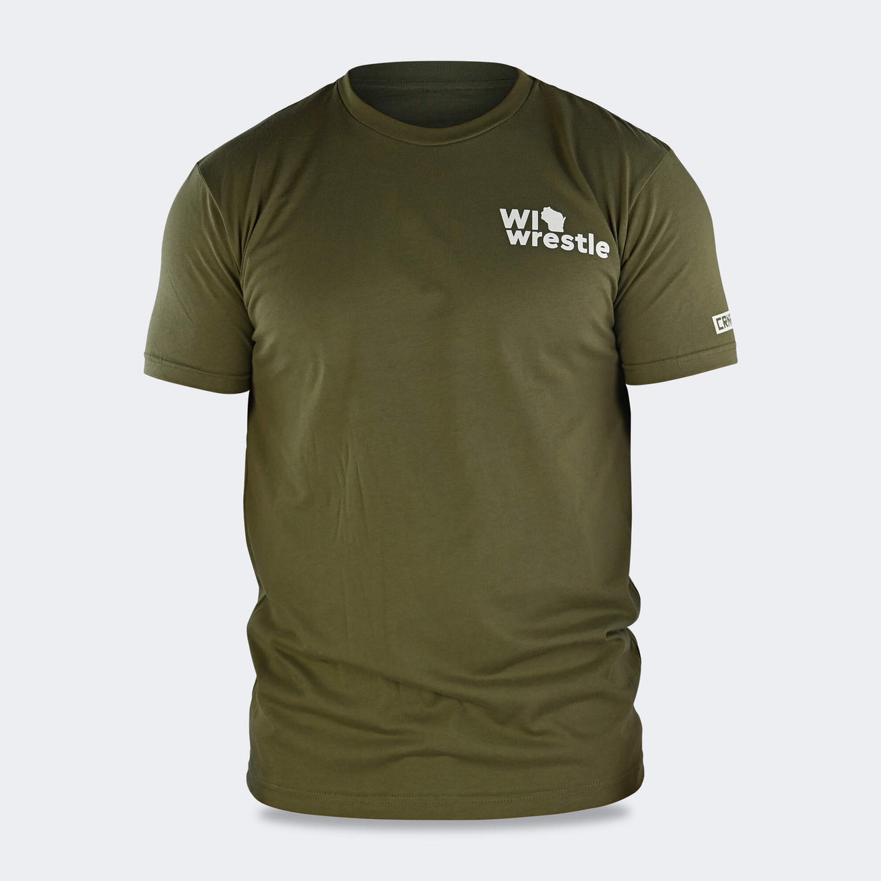 WI Wrestle Classic Tee | OD Green