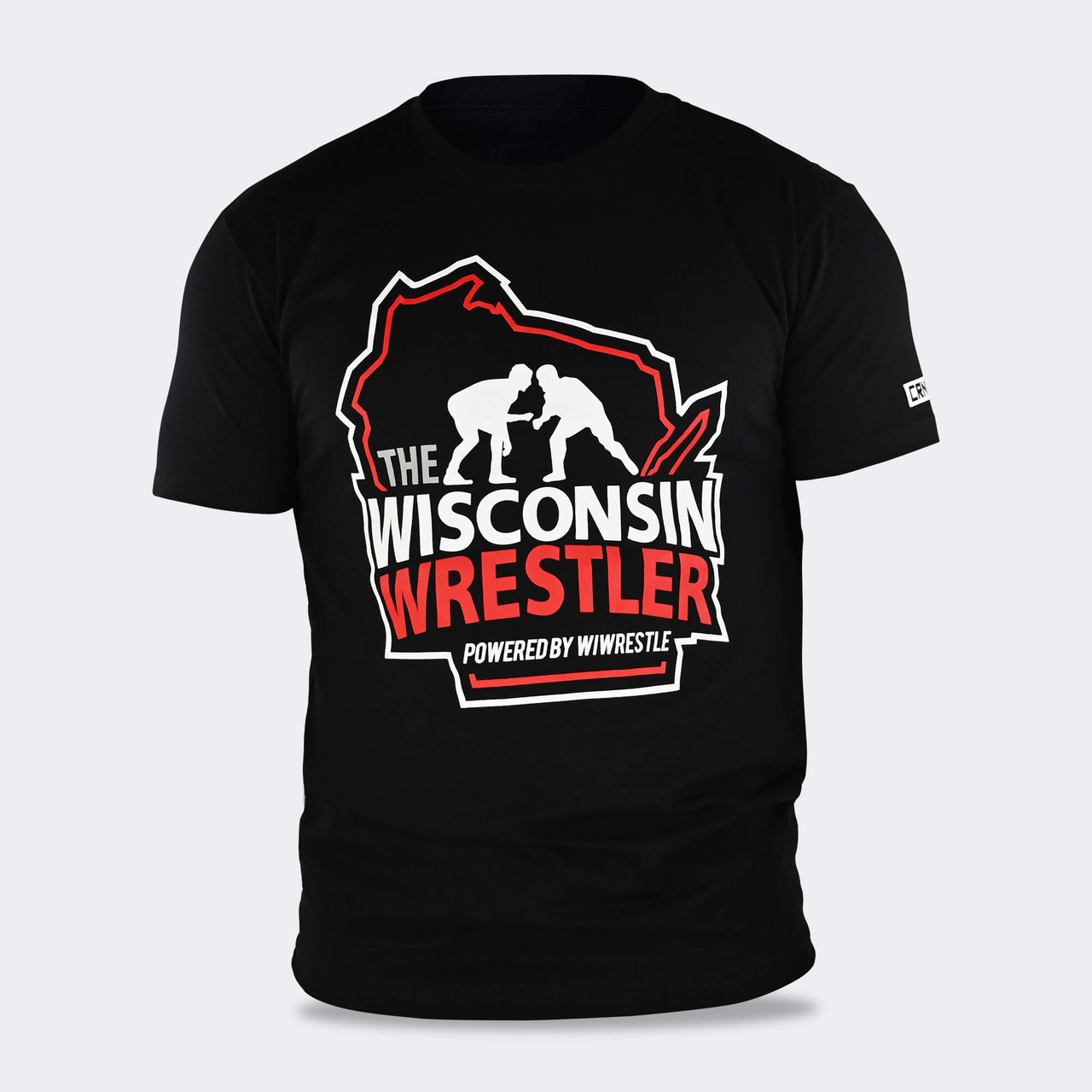 Wisconsin Wrestler Tee | Black