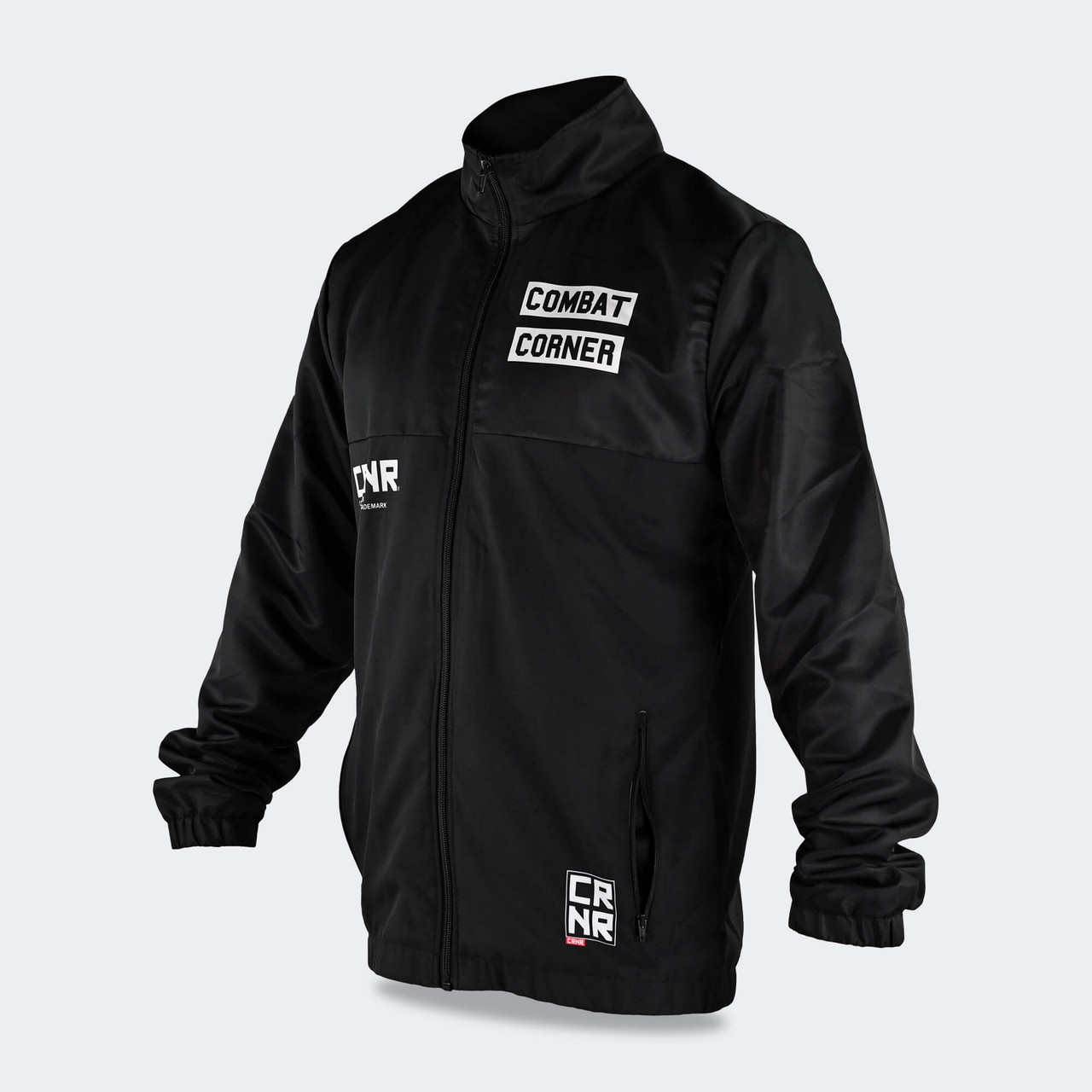 CRNR Tech Full Zip Jacket | Black | Combat Corner