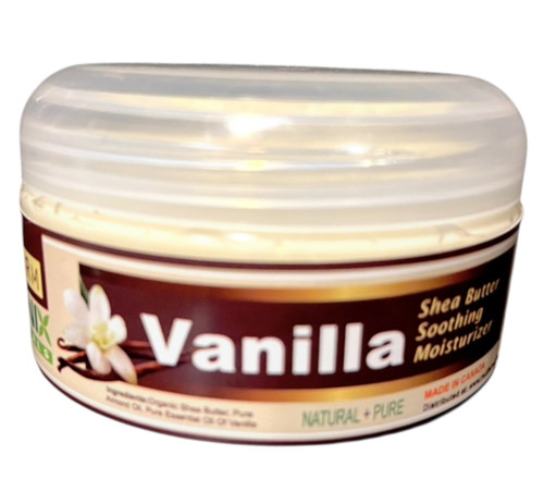 Vanilla Shea Butter moisturizer is perfect for all skin types. All natural and chemical free, made with Pure Essential Oil of Vanilla. Use daily on your Hands and Face for beautiful skin.