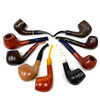 Full Sized Filter German Briar Tobacco Hand Pipe Assorted Colors 1 Count