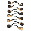 Olive Wood and Meerschaum Pipe 1 Count Assorted Shapes and Finishes