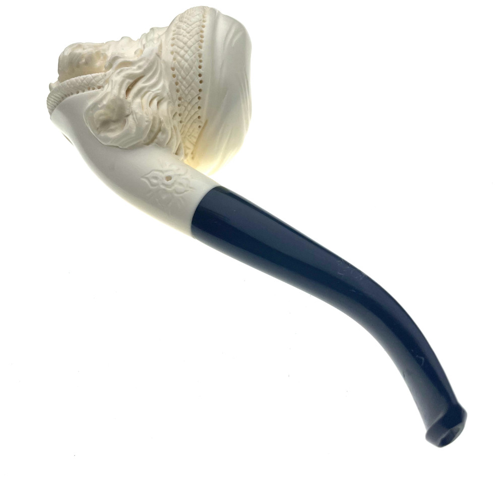 Jolly Saint Nicholas Had Too Many Cookies Meerschaum Pipe 6