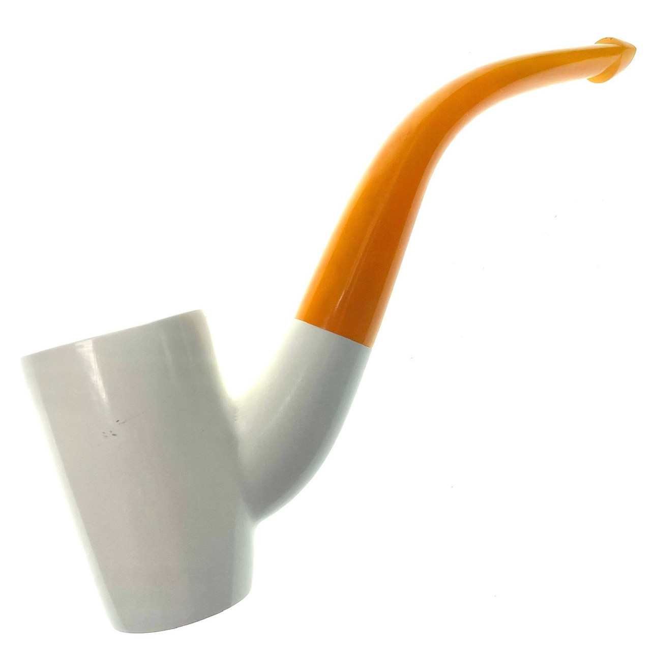 tobacco pronounce Stovetop Smooth Finish Pronounced Sitter Meerschaum Pipe By Paykoc M02659