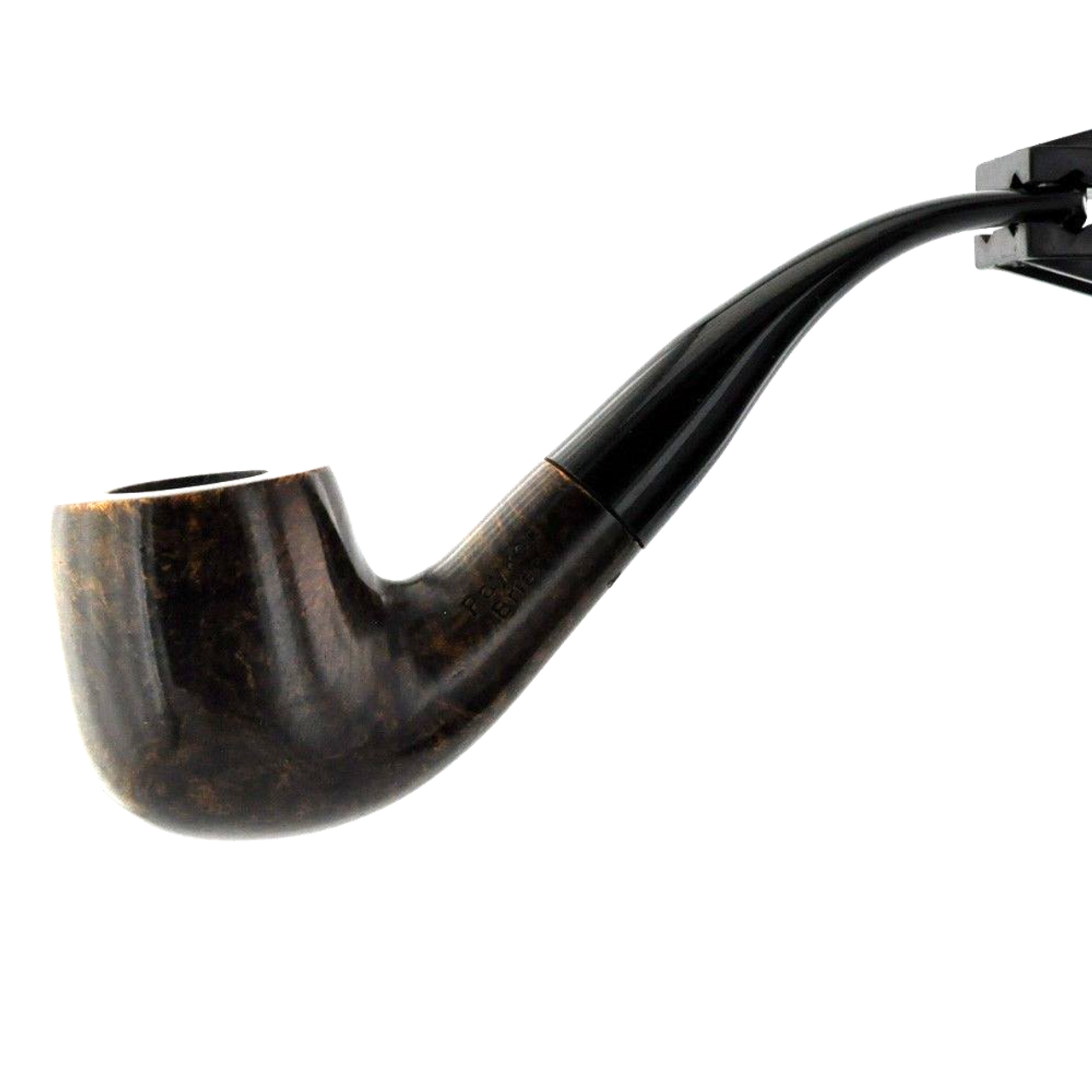 Dark Brown Briar Flat Top Billiard Tobacco Pipe 12 Bend By Paykoc