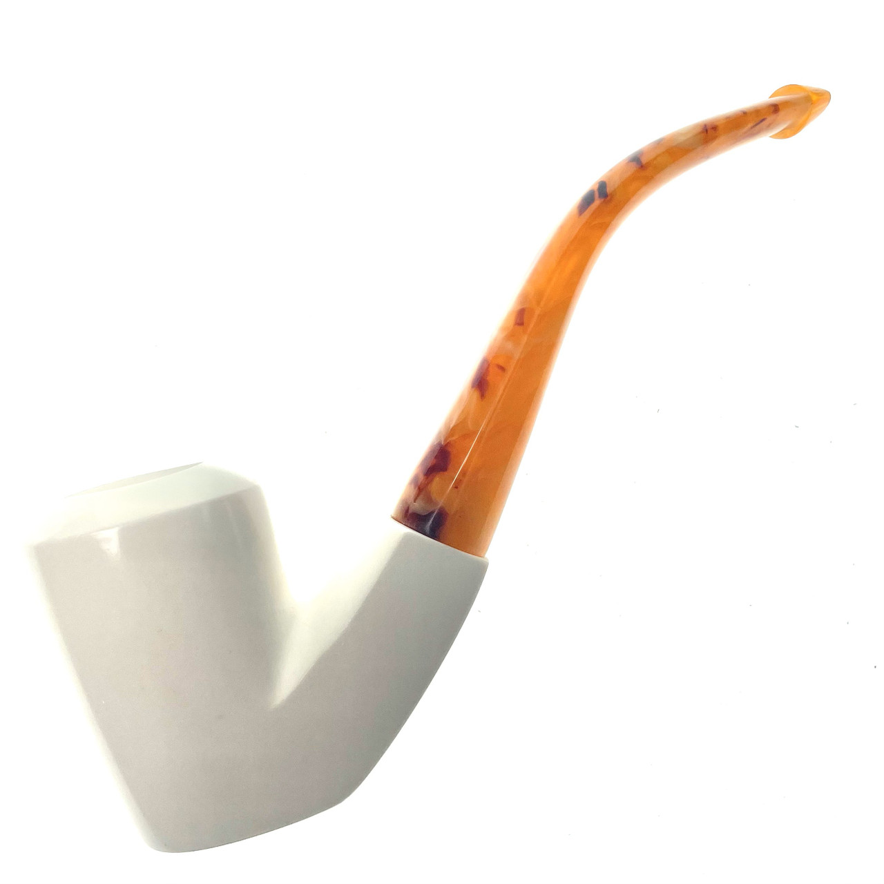 Stove Top Smooth Finish Panel Sided Sitter Meerschaum Tobacco Pipe