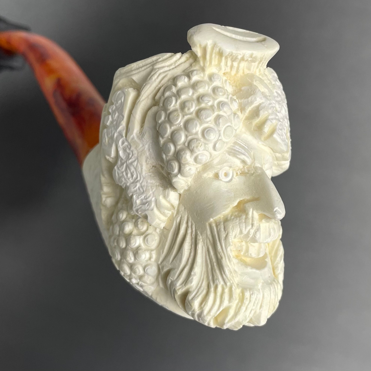 Meerschaum Bacchus 3/4 Bend Tobacco Pipe By Paykoc M10008