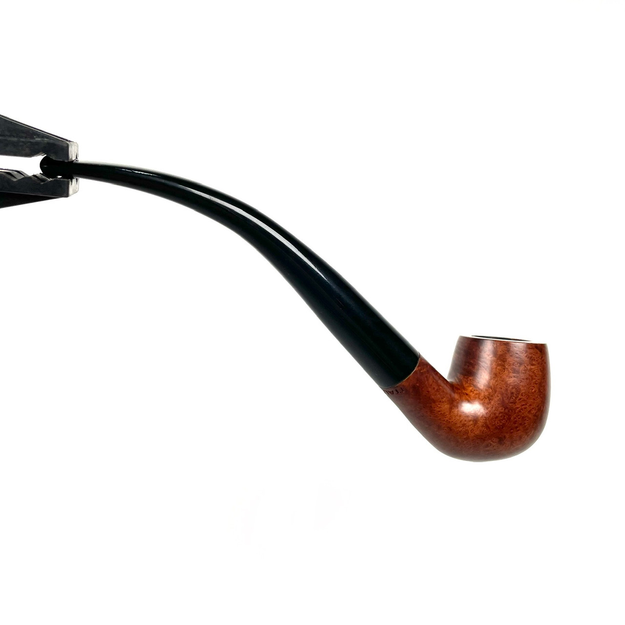 Brown 1/2 Bent Billiard Half Churchwarden Briar Pipe By Paykoc