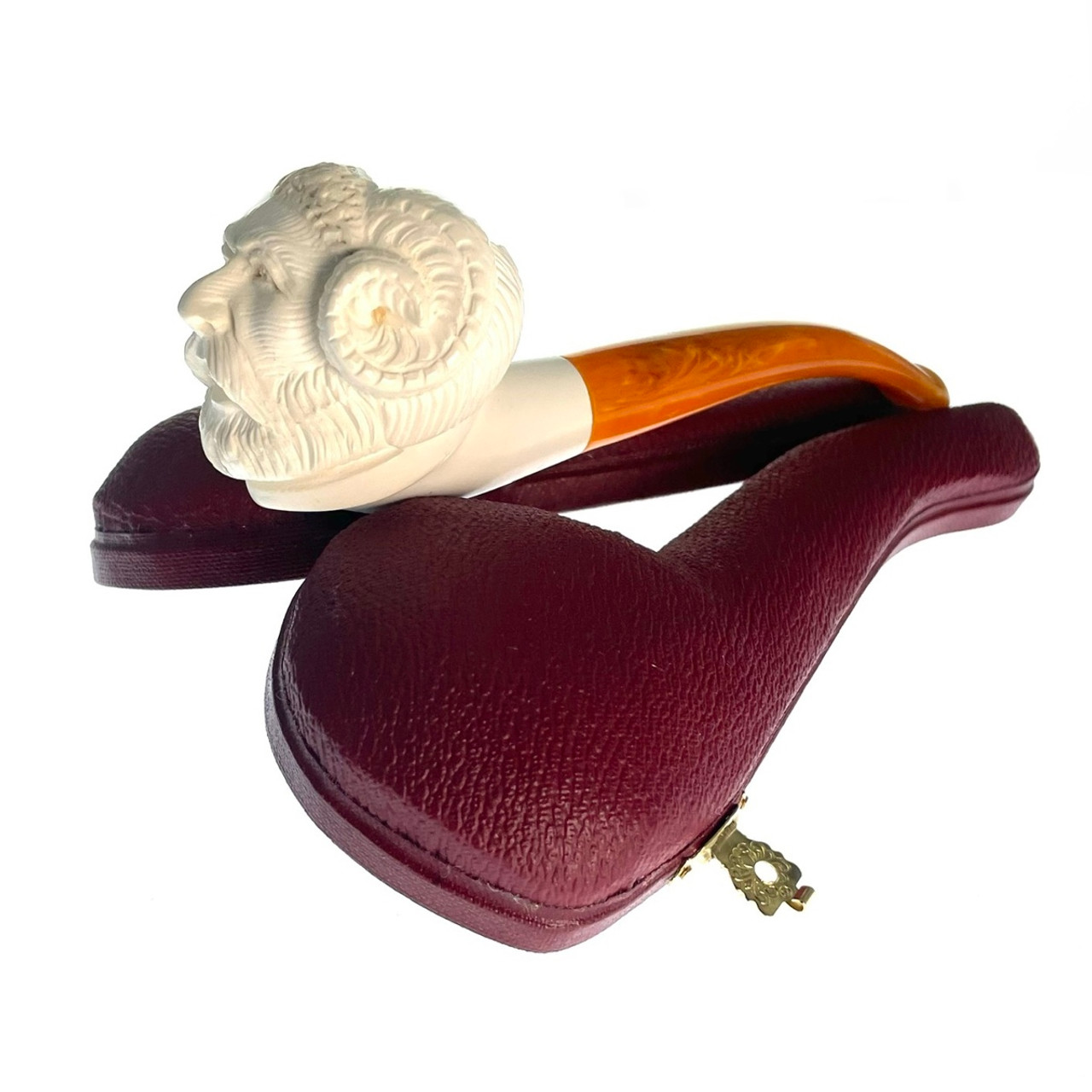 Meerschaum Tom the Good Goat Man Tobacco Pipe By Paykoc