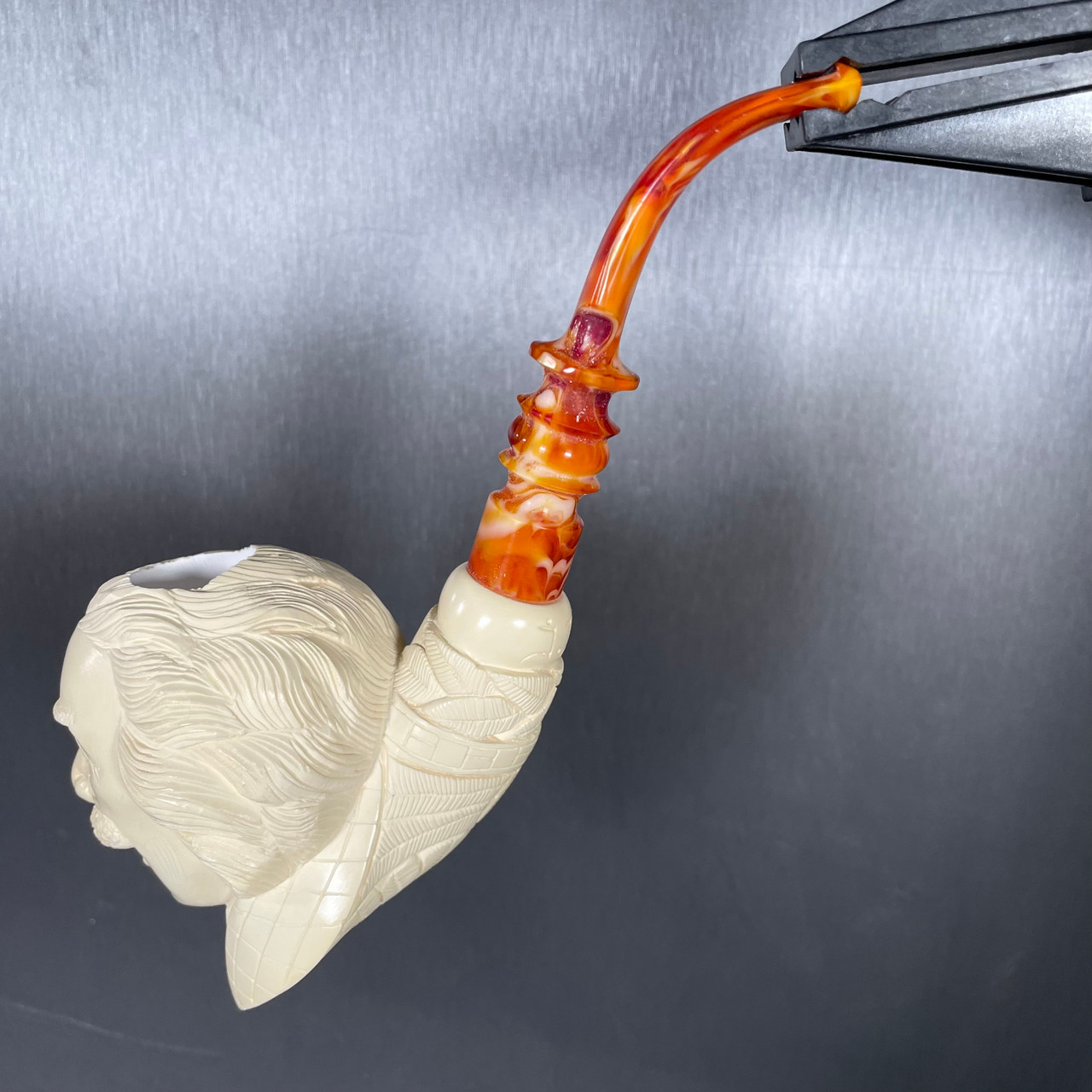 Albert Einstein Full Sized Baglan Master Carver Meerschaum