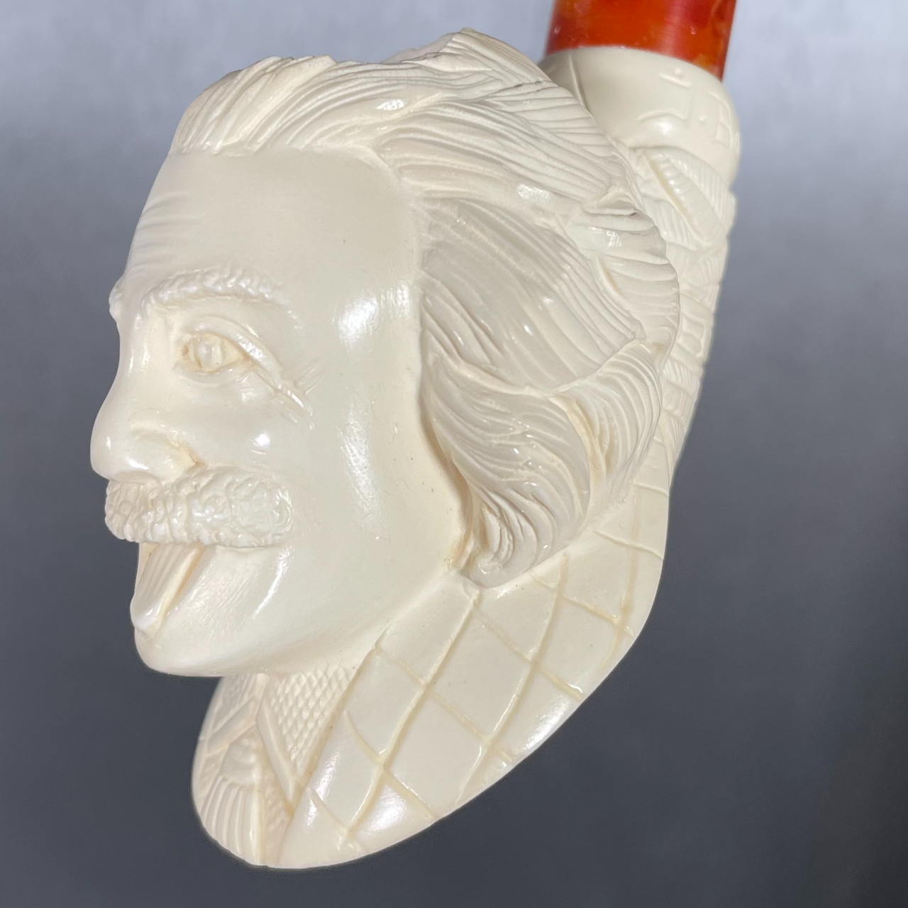 Albert Einstein Baglan Master Carver Meerschaum Pipe2022 - Paykoc