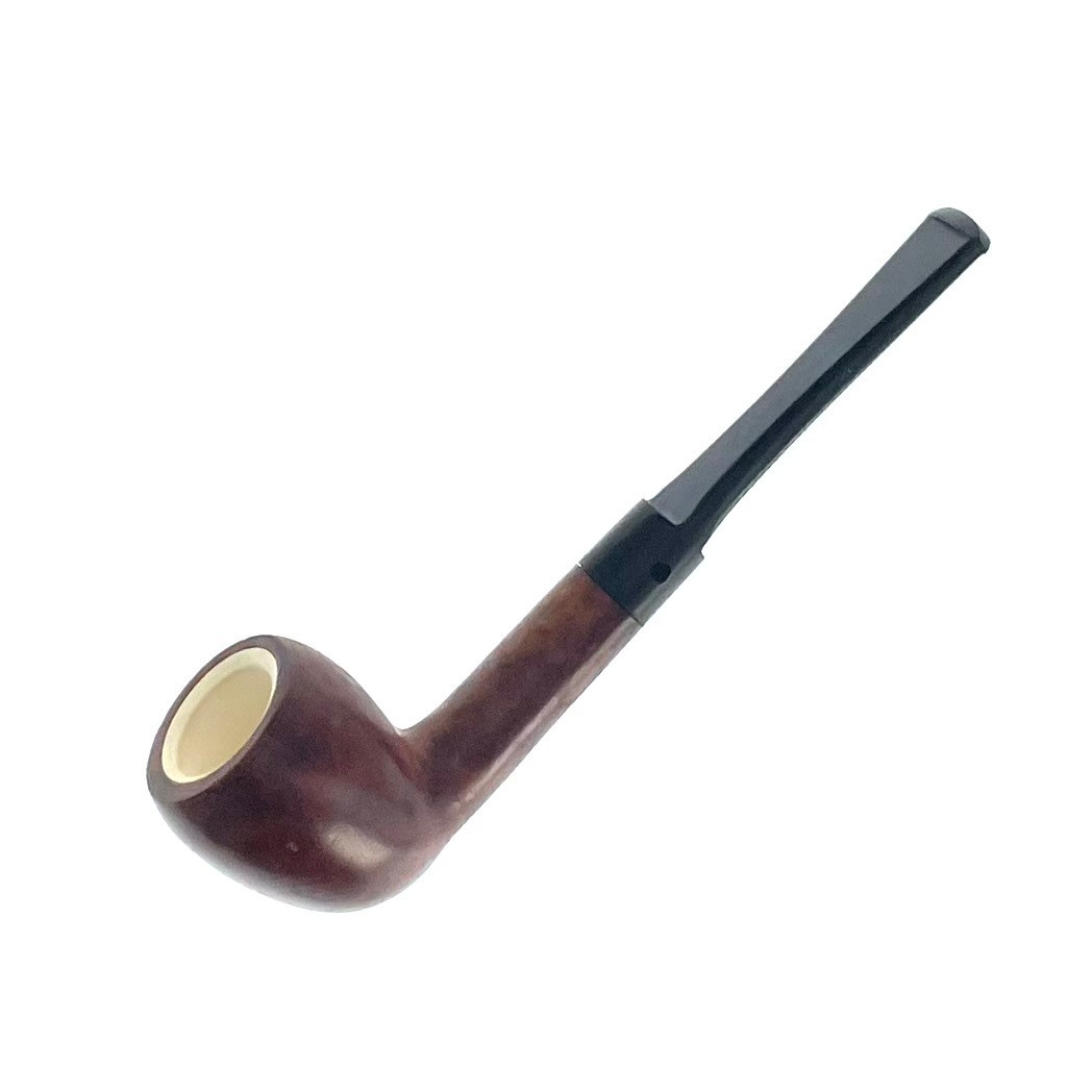 Meerschaum Lined Briar Knickerbocker Pipe - Paykoc Pipes
