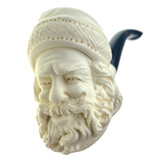 Jolly Saint Nicholas Had Too Many Cookies Meerschaum Pipe 6" M08607