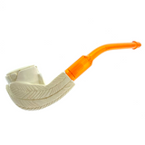 Miniature Meerschaum Turkish Tulip Pipe - Closeup