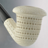 Meerschaum Calabash Pipe With Lattice Finish, By Paykoc M02320