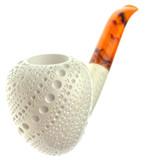 Funky Dublin with Spiral Latticework Meerschaum Tobacco Pipe by Paykoc M02629