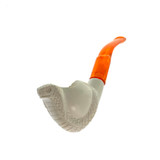 Mini Cobra Pipe With Case Paykoc Genuine Block Meerschaum M60011