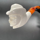 Meerschaum Turkish Peddlar Pipe 3/4 Bend By Paykoc M13003