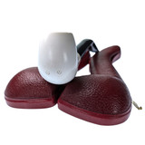 Classic Smooth Finish Apple 1/4 Bend Meerschaum Pipe By Paykoc M02039