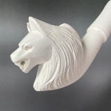 Wolves Belong Here Werewolf Meerschaum Churchwarden Tobacco Pipe by Paykoc M09045