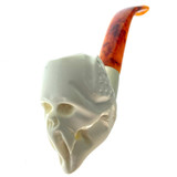 Winged Skull Meerschaum Pipe Paykoc Imports