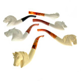 $65 Horse  Meerschaum Pipes, Assorted