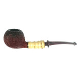 Faux Smoked Apple with Bamboo Stem 6.25”