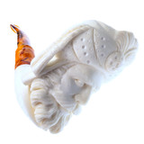 Meerschaum Sultan of Agrabah Hand Carved Smoking Pipe