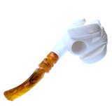 "Khnum's Gaze" Ram Head Meerschaum Tobacco Smoking Pipe