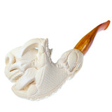 Skull Snatcher - Eagle Claw Meerschaum Tobacco Pipe