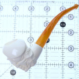 Yin Yang Skull Commando - Meerschaum Tobacco Smoking Pipe