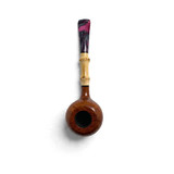 Natural Bamboo Shank Briarwood Apple Pipe (Copy)
