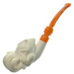 Cthulhus Cousin Bob Meerschaum Tobacco Pipe by Paykoc M99046