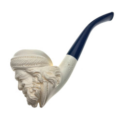 Jolly Saint Nicholas Had Too Many Cookies Meerschaum Pipe 6" M08607