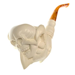 Large Oversized Claw and Skull with Snake Signature Claw And Skull Pipe By Paykoc M74002