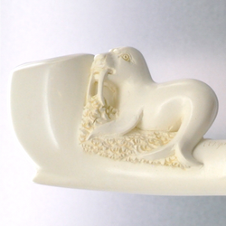 Meerschaum Walrus on Stem Pipe By Paykoc M01708