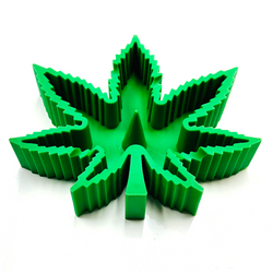 Silicone Marijuana Leaf Ashtray Unbowler Assorted Color 1 Count