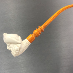 Pirate High on Plunder and Ale Meerschaum Churchwarden Pipe Paykoc M09028