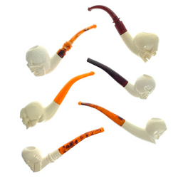 $65 Skull Meerschaum Pipes, Assorted