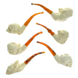 $95 Skull Claw Meerschaum Mini Pipes with Case