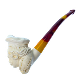 Meerschaum Pierre The Pastry Chef Hand-Carved Smoking Pipe