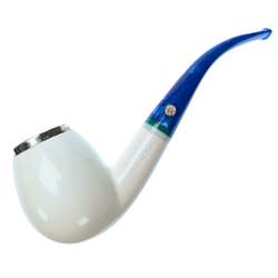 Silver Capped Arasta Billiard Meerschaum Pipe