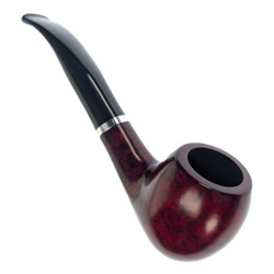 Handmade Italian Smooth Bent Apple Briar Smoking Pipe (1 of 1)