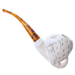 Clutching the Forbidden Egg - Meerschaum Tobacco Smoking Pipe