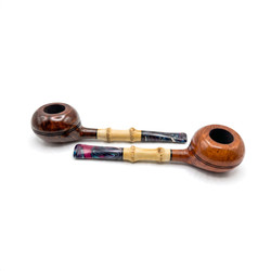 Natural Bamboo Shank Briarwood Apple Pipe (Copy)