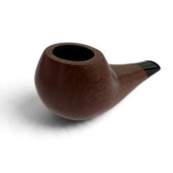 Handcrafted Rosewood Apple Tobacco Pipe (3mm Draft Hole)