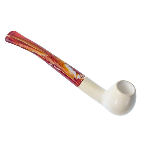 Classic Small Smooth Finish Apple Slight Bend Meerschaum Pipe By Paykoc M02013